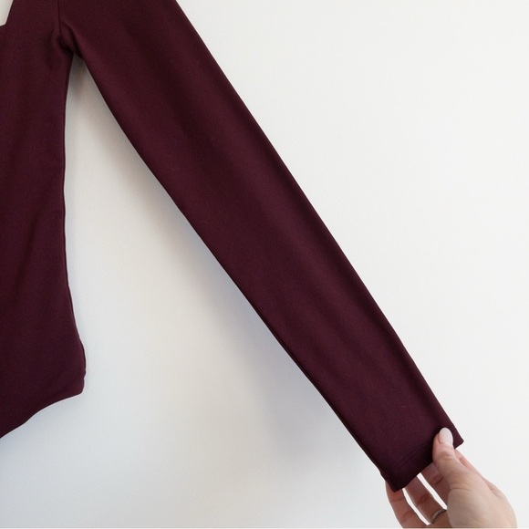 Nuuds Wide Square Neck Long Sleeve Bodysuit - Picture 8 of 13